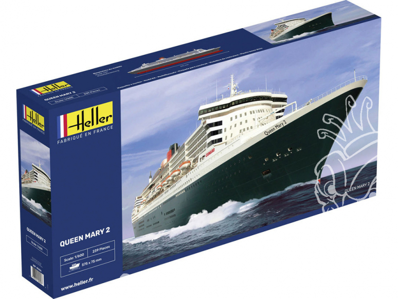 HELLER maquette militaire 80626 Queen Mary 2 1/600