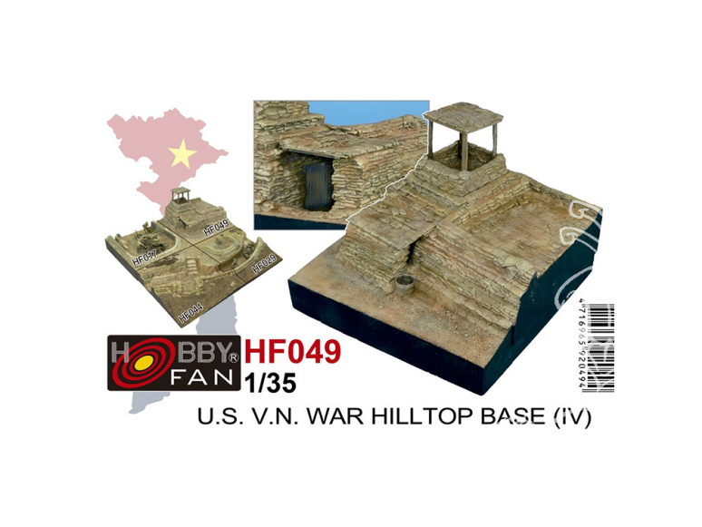 Hobby Fan kit resine HF049 U.S. guerre du Viêt Nam Base de la colline 1/35