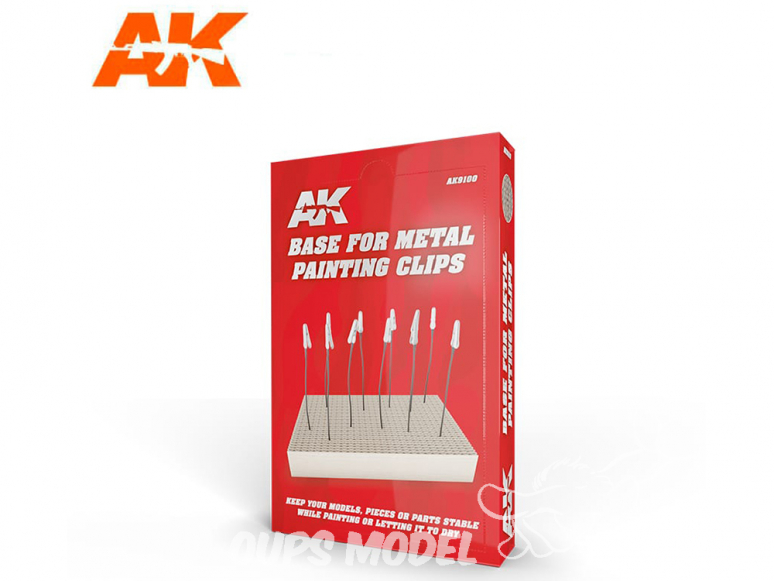 AK interactive ak9100 Base pour clips de peinture en métal