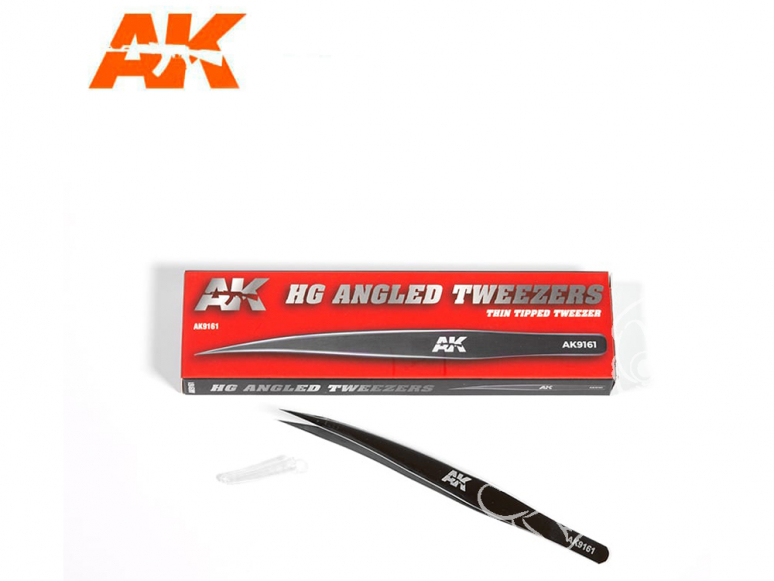AK interactive ak9161 Pince de précision courbe pointe fine