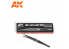 AK interactive ak9162 Pince de précision courbe pointe plate