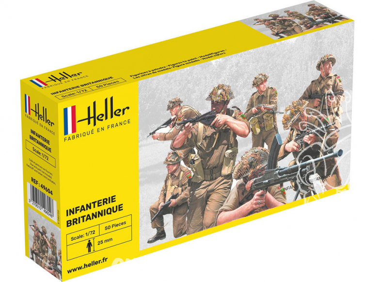 Heller maquette militaire 49604 Infanterie Britannique 1/72