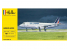 HELLER maquette avion 56448 STARTER KIT AIRBUS A320 Air France inclus colle pinceau et peintures 1/125