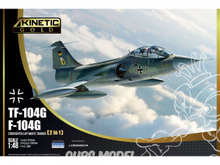 Kinetic maquette avion K48089 F-104G TF-104G 2in1 edition Gold 1/48