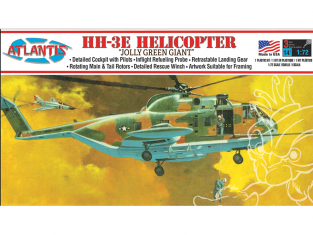 Atlantis maquette avion A505 HH-3E Jolly Green Giant Helicopter 1/72
