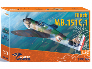 Dora Wings maquette avion DW72026 Bloch MB.151C.1 1/72