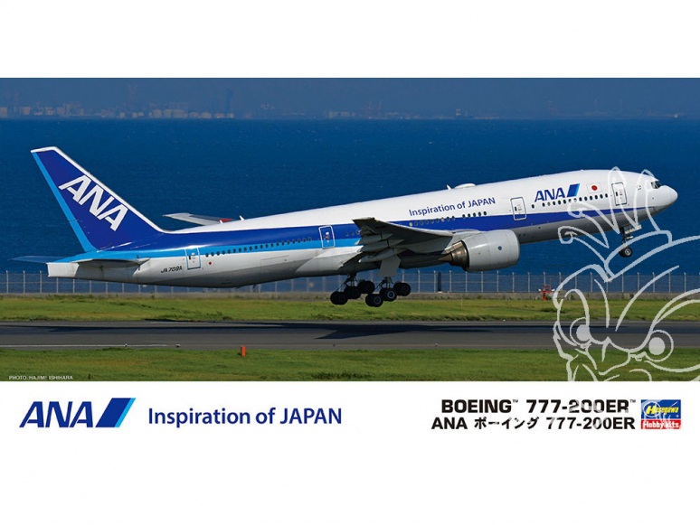 Hasegawa maquette avion 10841 ANA Boeing 777-200ER 1/200