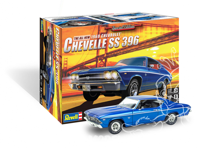 Revell US maquette voiture 4492 1969 Chevelle SS 396 1/24