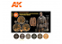 Ak interactive peinture acrylique 3G Set AK11625 Set UNIFORMES MOTIFS FEUILLE AUTOMNE HIVER 6 x 17ml