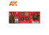 Ak interactive peinture acrylique 3G Set AK11638 Set COULEURS UNIFORME BRITANNIQUE DE LA PREMIÈRE GUERRE MONDIALE 4 x 17ml