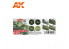 Ak interactive peinture acrylique 3G Set AK11639 Set SET DE MODULATION VERT RUSSE 4BO 4 x 17ml