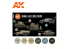 Ak interactive peinture acrylique 3G Set AK11648 COULEURS GUERRE DU MOYEN-ORIENT 6 x 17ml
