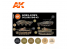 Ak interactive peinture acrylique 3G Set AK11652 COULEURS AFRIKA KORPS 1941-43 6 x 17ml