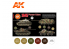 Ak interactive peinture acrylique 3G Set AK11654 COULEURS PANZER 1945 6 x 17ml