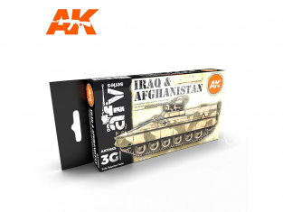 Ak interactive peinture acrylique 3G Set AK11655 IRAK et AFGHANISTAN 6 x 17ml