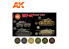 Ak interactive peinture acrylique 3G Set AK11656 COULEURS PANZER 1937-44 6 x 17ml