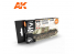 Ak interactive peinture acrylique 3G Set AK11657 COULEURS DE CHAR SOVIÉTIQUE DE LA SECONDE GUERRE MONDIALE 6 x 17ml