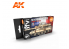 Ak interactive peinture acrylique 3G Set AK11661 COULEURS MODERNES DE L&#039;ARMÉE FRANÇAISE 6 x 17ml