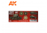 Ak interactive peinture acrylique 3G Set AK11665 COULEURS STANDARD RUSSE DE LA SECONDE GUERRE MONDIALE 3 x 17ml