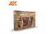 Ak interactive peinture acrylique 3G Set AK11673 Bois ancien et patiné Vol. 1 Couleurs chaudes 6 x 17ml 6 x 17ml