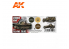 Ak interactive peinture acrylique 3G Set AK11687 COULEURS DE L&#039;ARMÉE ALLEMANDE AVANT LA SECONDE GUERRE MONDIALE 3 x 17ml