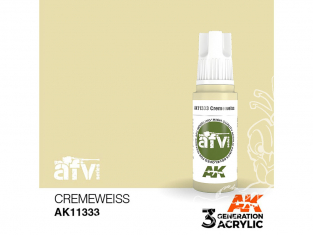 Ak interactive peinture acrylique 3G AK11333 BLANC CRÈME 17ml AFV