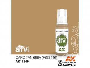 Ak interactive peinture acrylique 3G AK11349 Oif et Oef Couleur de base Véhicules US 17ml AFV