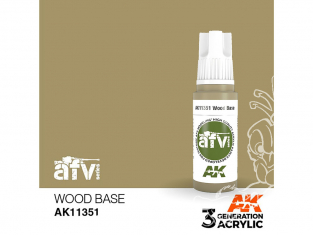 Ak interactive peinture acrylique 3G AK11351 BASE BOIS 17ml AFV