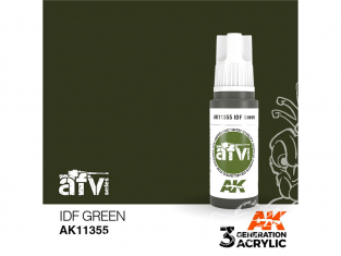 Ak interactive peinture acrylique 3G AK11355 VERT IDF 17ml AFV