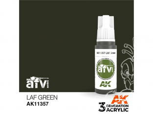 Ak interactive peinture acrylique 3G AK11357 VERT LAF 17ml AFV