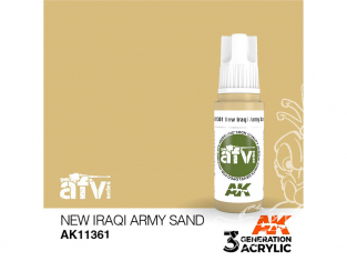 Ak interactive peinture acrylique 3G AK11361 NOUVEAU SABLE DE L'ARMÉE IRAKIENNE 17ml AFV