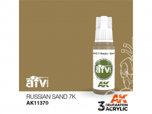 Ak interactive peinture acrylique 3G AK11370 SABLE DE RUSSIE 7 17ml AFV