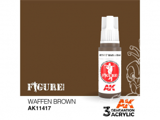 Ak interactive peinture acrylique 3G AK11417 MARRON WAFFEN 17ml FIGURINE