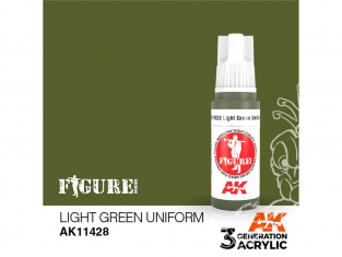 Ak interactive peinture acrylique 3G AK11428 UNIFORME VERT CLAIR 17ml FIGURINE