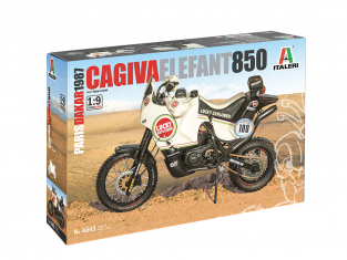 Italeri maquette moto 4643 Cagiva Elefant 850 Paris-Dakar 1987 1/9