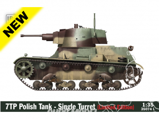 IBG maquette militaire 35074L Char polonais 7TP tourelle simple LIMITED EDITION 1/35