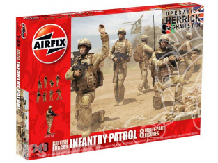 Airfix maquette personnage 03701 patrouille d&39infanterie Afghanistan 1/48