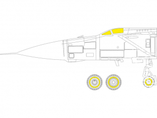 Eduard Express Mask CX597 MiG-25PD Icm 1/72