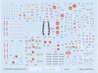 Eduard Decalques avion D32009 Marquages - Stencils Tornado GR.4 Revell / Italeri 1/32