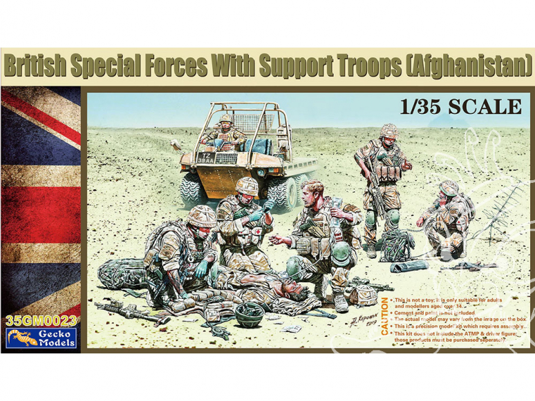 Gecko Models maquettes militaire 35GM0023 forces spéciales britanniques avec des troupes de soutien 1/35