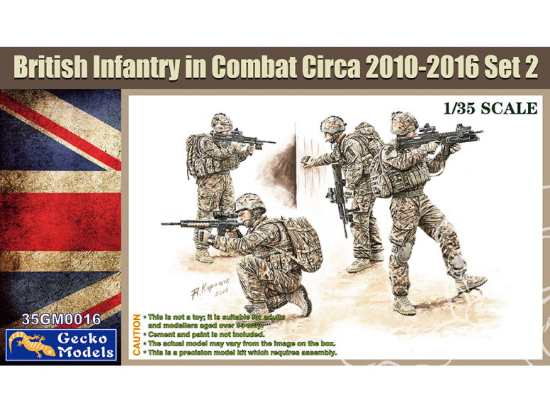 Gecko Models maquettes militaire 35GM0016 Infanterie britannique au combat set 2 1/35