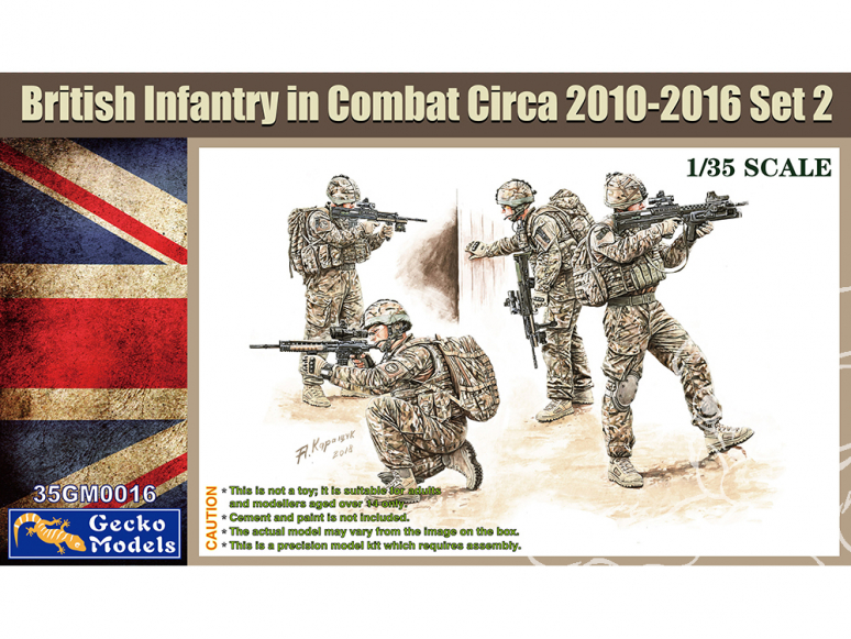 Gecko Models maquettes militaire 35GM0016 Infanterie britannique au combat set 2 1/35