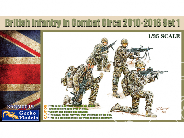 Gecko Models maquettes militaire 35GM0015 Infanterie britannique au combat set 1 1/35