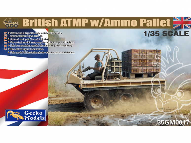 Gecko Models maquettes militaire 35GM0017 ATMP Britannique avec paleete de munitions 1/35