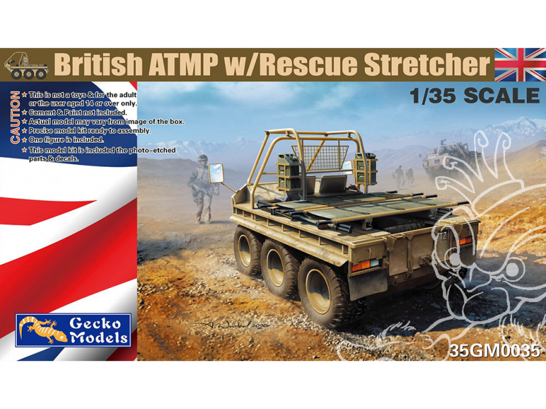 Gecko Models maquettes militaire 35GM0035 ATMP Britannique avec civière de sauvetage 1/35