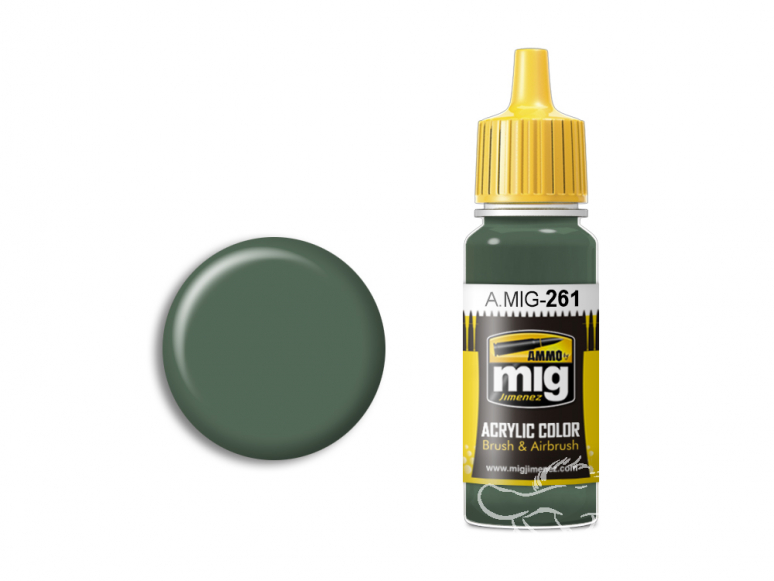 MIG peinture authentique 261 IJA Vert Nakajima 17ml