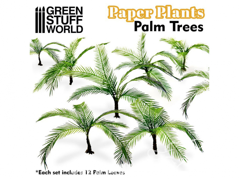 Green Stuff 508727 Plantes en Papier Palmier 1/48 - 1/35 - 1/32