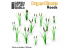 Green Stuff 508741 Plantes en Papier Roseaux 1/48 - 1/35 - 1/32