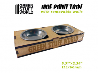 Green Stuff 509083 Bac à Peinture support en bois MDF