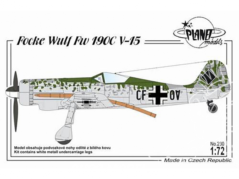 Planet Model PLT230 Focke Wulf Fw 190C V-15 full resine kit 1/72